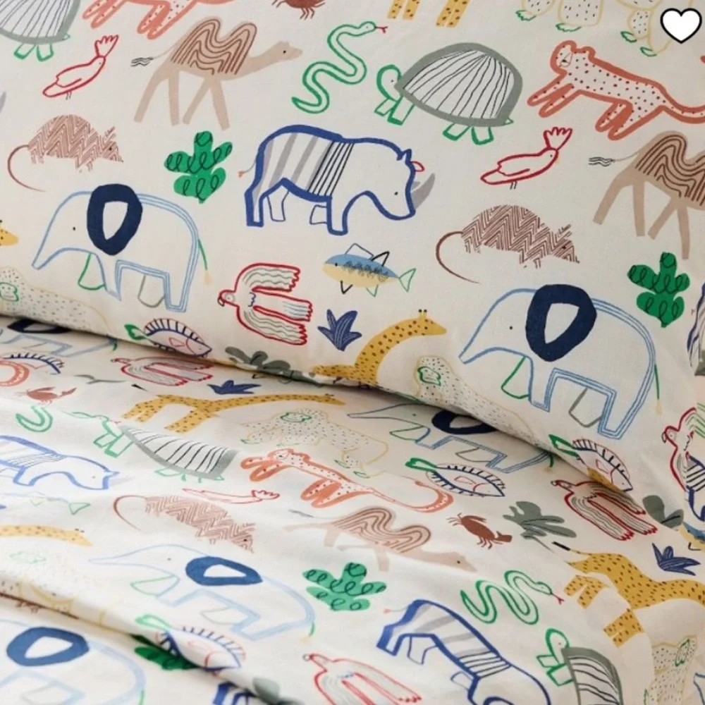 West Elm Kid’s Animal Print Duvet Cover